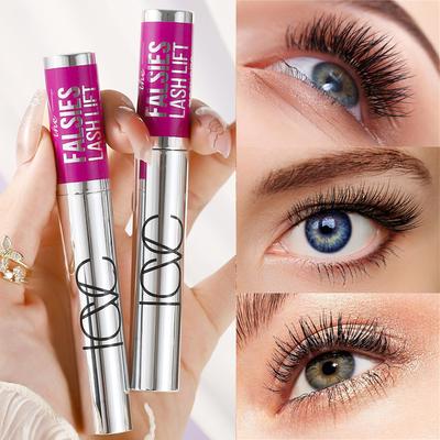 Mascara Nero Waterproof Allungante Incurvante Volumizzante Formula a Lunga Durata con Vitamina E Nutriente Trucco Ciglia