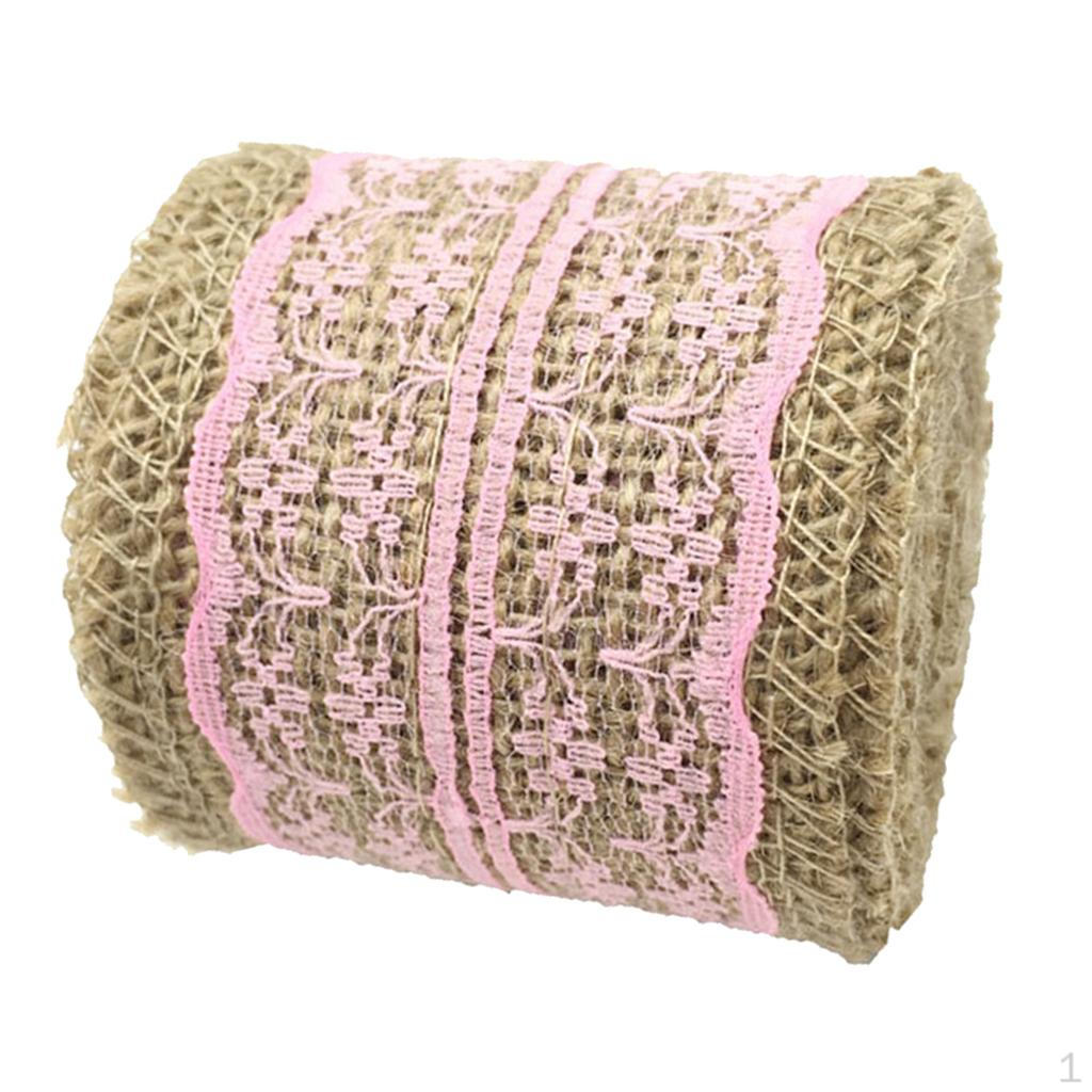 of Colorful Striking Burlap Ribbon for Home Decoration Wedding Party