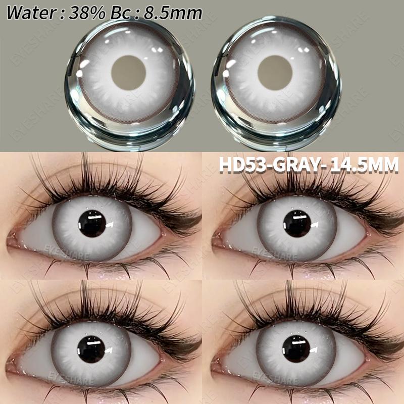 Eyeshare 1pair Color Contact Lenses for Eyes Anime Cosplay Colored Lenses Halloween Crazy Lenses Eye Beauty Makeup Lenses