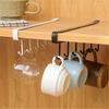 Kitchen Iron Art Seamless Nail Free Hook Cabinet Storage Rack