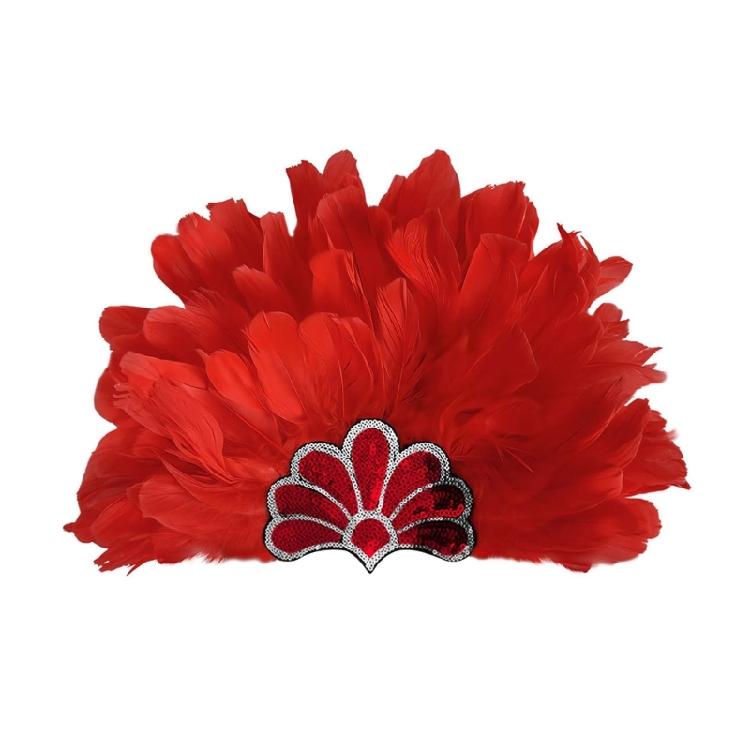 Feather Headbands Sequins Mardi Gras Headwear for Girls Masquerade Accessories