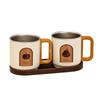 OLOEY Retro Stainless Steel Wash Cup Set
