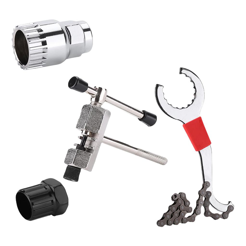 Portable Bicycles Repair Tool Road Bike Flywheel Removal Tool Chain Breaker Road Bike Wrenches Multifunctional Tool