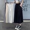 Women's Retro Pleated Mid-Length Skirt - Summer/Autumn Yamamoto Style