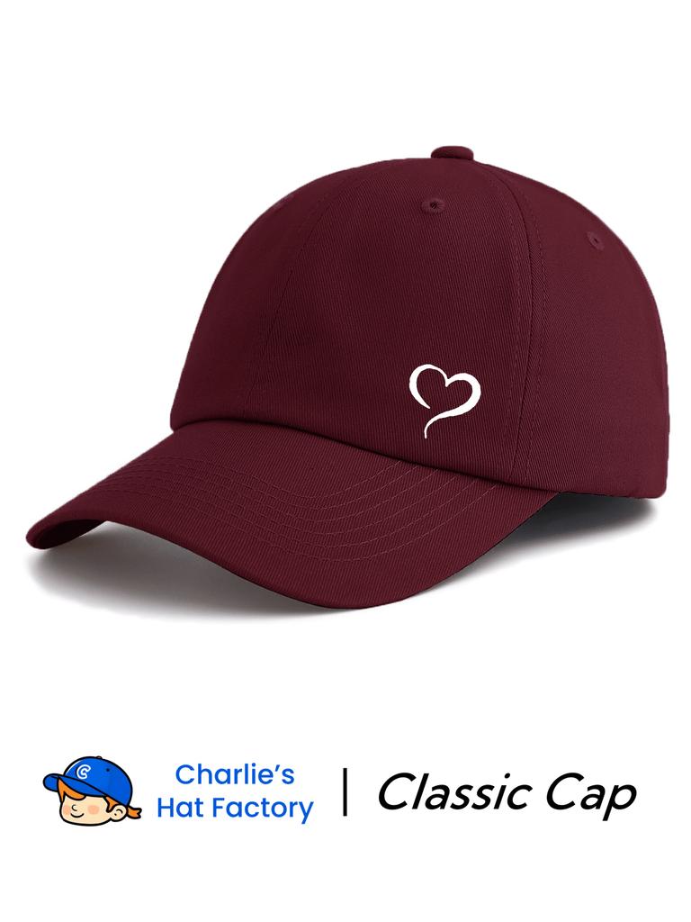 Piece Heart Print Baseball Cap Classic Casual Stylish Perfect Gift For Families And Friends