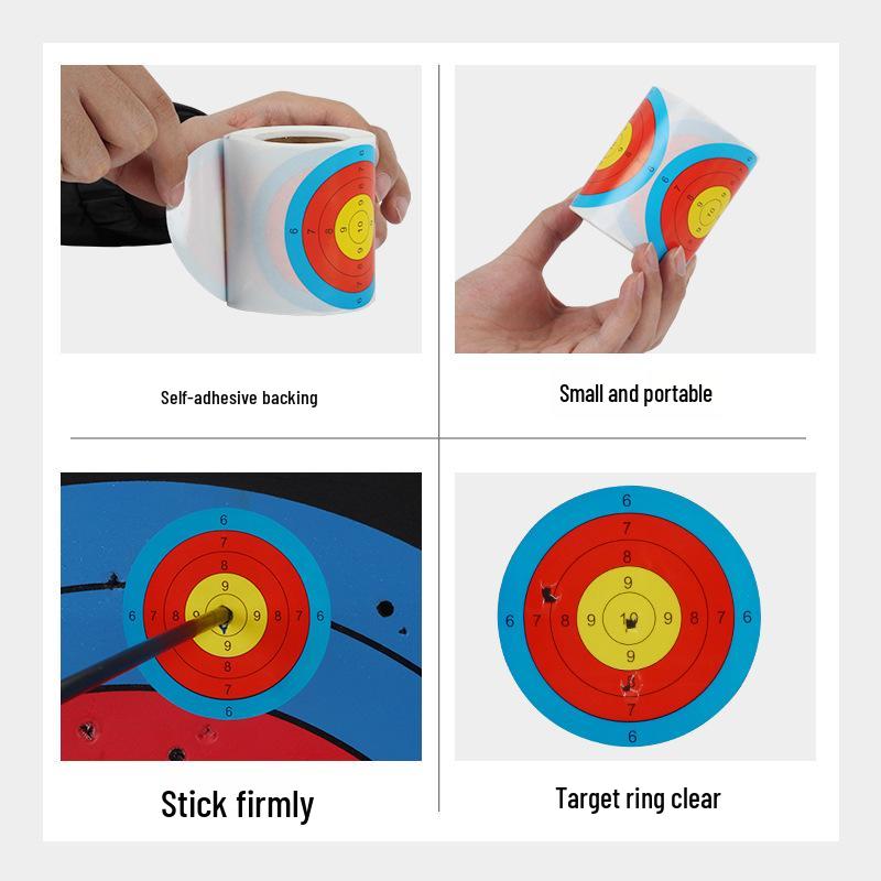 Papier Cible de Tir à l'Arc Portable Auto-Adhésif Éclaboussures - Pratique, Variété de Styles