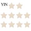 Unfinished Wood Blanks 10Pcs 2D Wooden Christmas Ornaments, Blank DIY Craft Hanging Tags, Indoor Festive Decor Tree Decorations, Slices for