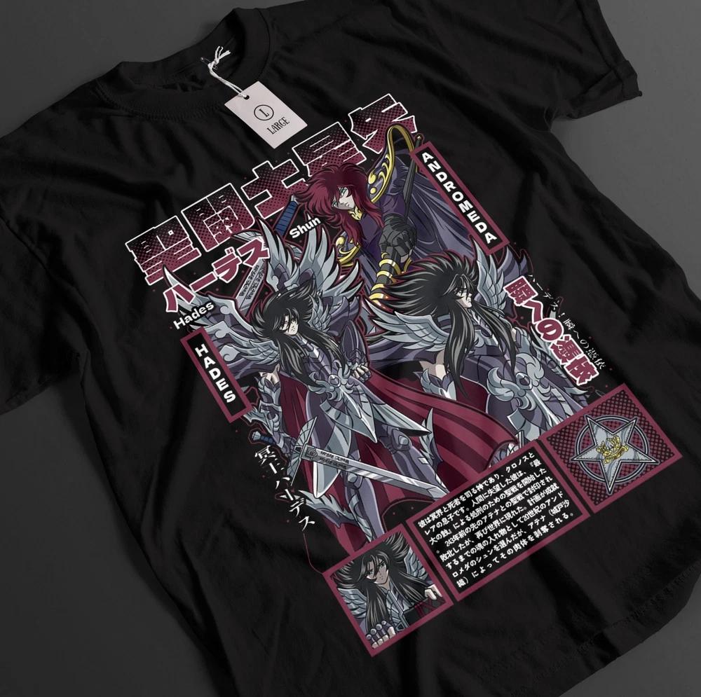 Saint Seiya Shirt Shiryu Tshirt Hyoga TShirt Shun Top Ikku Anime Graphic Tee S