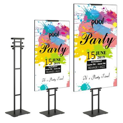 VEVOR Poster Stand, Adjustable Height Up To 1905 Mm, Double-Sided Heavy Duty Pedestal Sign Holder