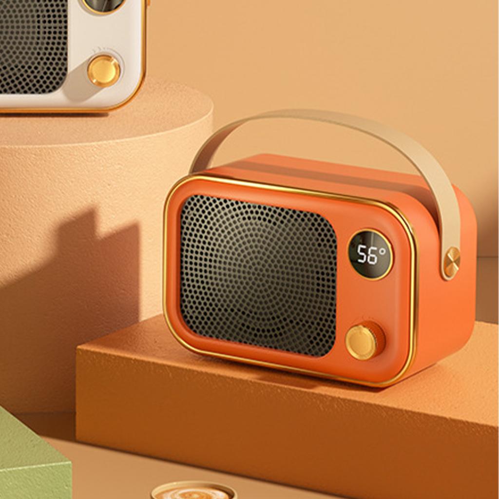 Electric Space Heater High Power PTC Ceramics Mini Portable Heater Fan for Home and Office