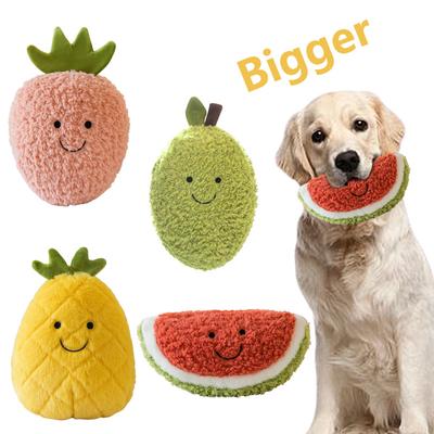Sevimli Meyve Şeklinde Köpek Oyuncakları Etkileşimli Karikatür Peluş Köpek Oyuncağı Isırmaya Dayanıklı Çiğneme Oyuncağı Azı Dişleri Temizleme Oyuncakları Evcil Hayvan Malzemeleri