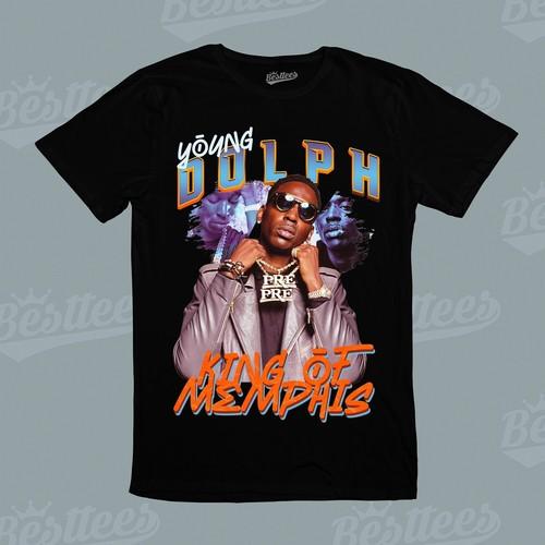 Young Dolph Hip-Hop R&B Gangsta RAP Gangster RAPPER Artist Music Band T-Shirt S разноцветный