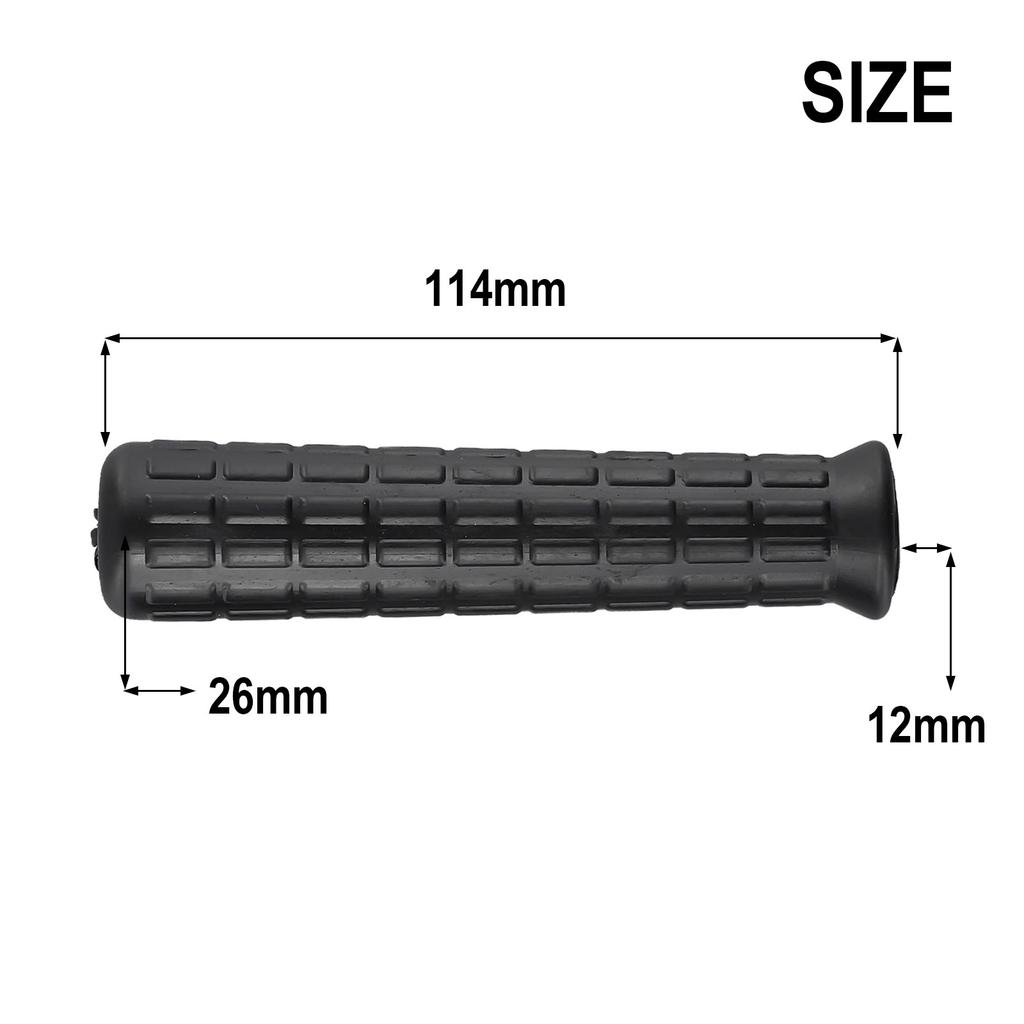 2PCS Rubber Handles Sleeve Round Non-slip Tubes Replacement Wheelbarrow Handles Anti-skid Shock Absorption Handles Sleeve