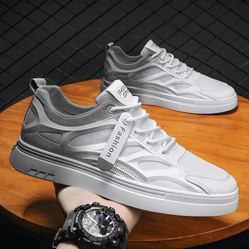 2025 Designer's New Fashionable Gradient Color Men's Breathable Mesh Sports Shoes Fashion Flat Shoes Men's Casual Student Shoes