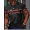Vintage Race Style Men's Polo Shirt Fashion Summer Short Sleeve 3D Printed Polo Shirt Trend Street