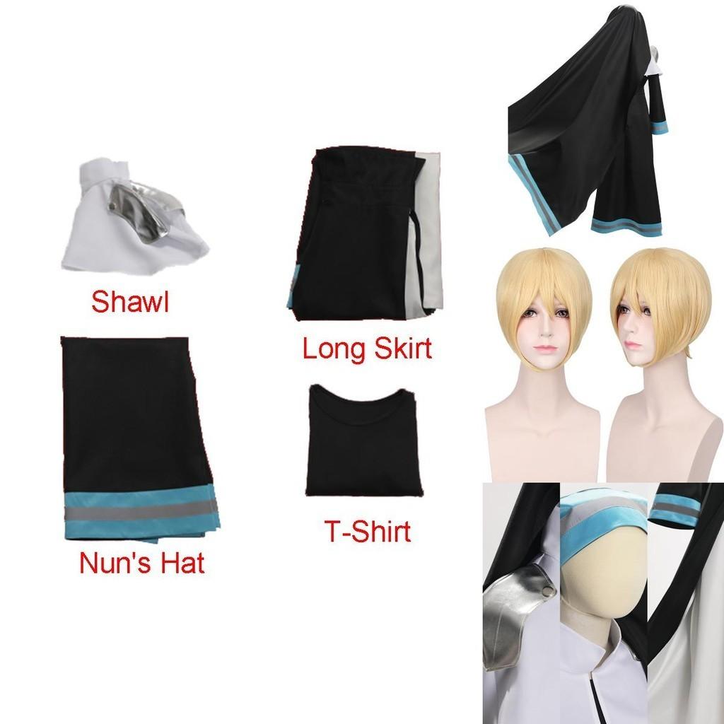 High-quality Flame Fire Brigade Alice Nun C Dress Firefighter Nun Dress Anime Cosplay Costume