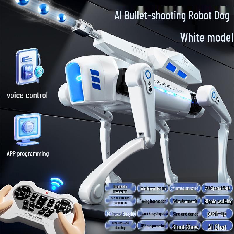 Yushu Bionic AI Robot Dog: Intelligent Remote-Controlled Pet with Somersault Ability