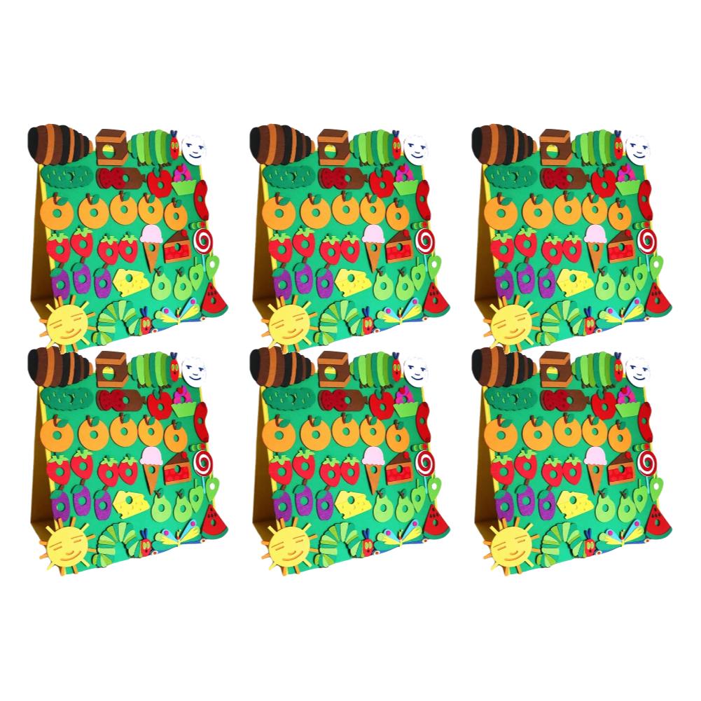 

Hot Sell Hungry Caterpillar Performance Props Felt Toys English Picture Books Teaching Aids Interactive Hungry Caterpillar Toy