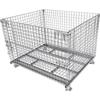 Movable Foldable Metal Storage Cage for Warehouse and Workshop Logistics