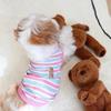 Colorful Stripe Puppy Shirt Cotton Pets Clothes New Spring Thin Vests  for Small Dogs