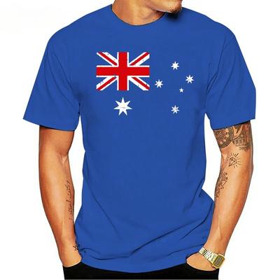 Gift Idea Australian Flag Vintage Style Retro Australia Flag T-Shirt Oversized T Shirt Men Clothing Streetwear Tshirt