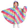 Children's New Style Poncho Raincoat for Kindergarten, School Backpack, Water Play, Lightweight Rain Poncho for 3-12 Years Old, Cartoon Design for
