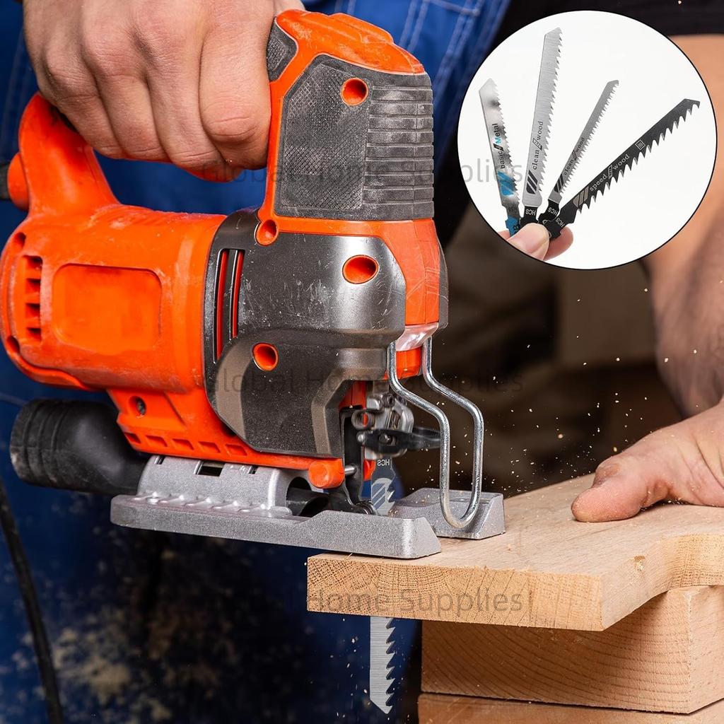 10Pcs T Shank Jigsaw Blades Wood Jig Saw Blade for Metal Plastic T111D T101AO T101BR T101D T101B T118A T118B T144D T244D T111C