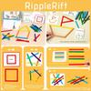 Rainbow Stick Math Toy For Kid With Wooden Counting Beads Educational Game For Early Learning