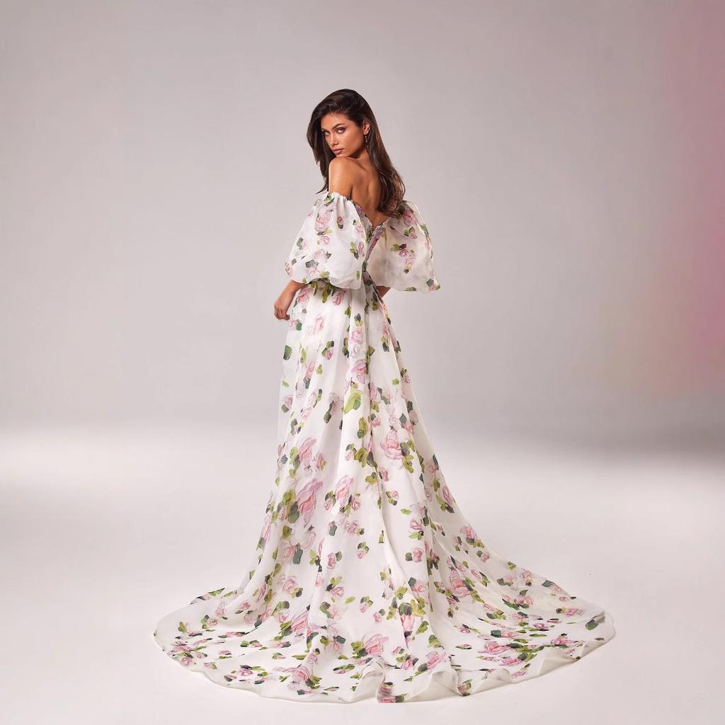 26 Cross-border European and American Tube Top Sexy Long Evening Dress Fashion Suspender High Sense Split Elegant Dress Dress