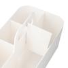 Aesthetic Plastic Storage Solution with Removable Dividers for Convenience