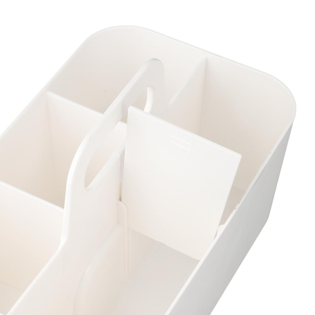 Aesthetic Plastic Storage Solution with Removable Dividers for Convenience