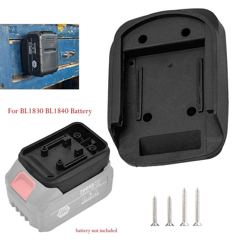 Vertical Wall Mounted Battery Holder Battery Holder Battery Frame Black Battery Holder Countersunk Screw Holes