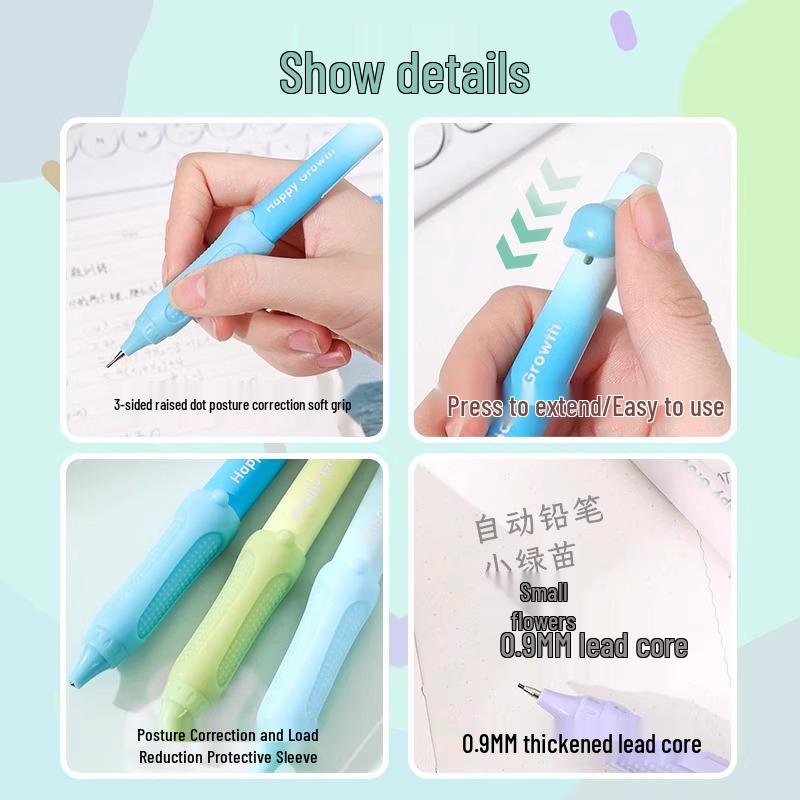 Blue Fruit Automatic Pencil Set: Candy Macaron Creative Stationery for Drafting and Drawing