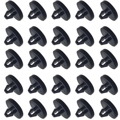 DEVENTORZ Bremslichtschalter-Pad Bremslichtschalter-Stopper Bremslichtschalter-Stopper Bremspedal Kupplungspedal Autozubehör (Schwarz) Packung mit 25