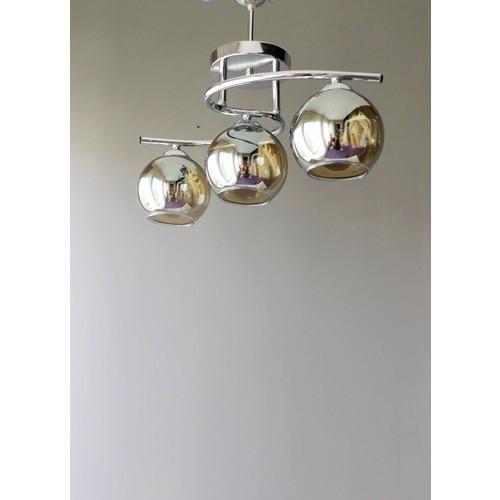 

Люстра Освещение Poyraz Chrome Smoked Glass 3 Piece Люстра