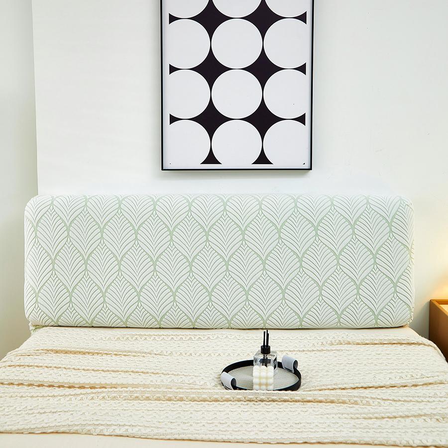 1 шт. Чехол на изголовье кровати эластичный жаккардовый Чехол на тумбочку для кровати в спальне легко чистить Чехол на изголовье с узором latteart 120cm