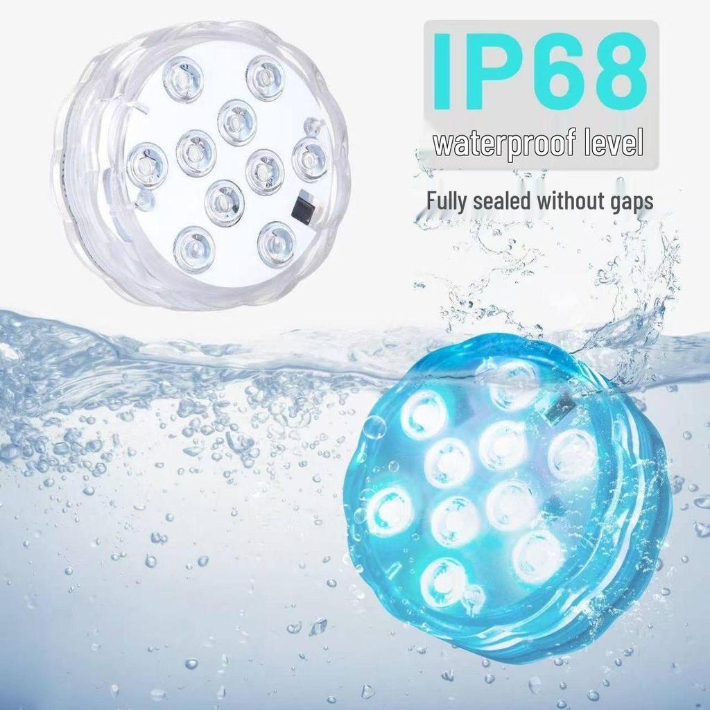Colorful Underwater LED Light with Infrared Remote for Bathtub, Aquarium, and Atmosphere Decoration