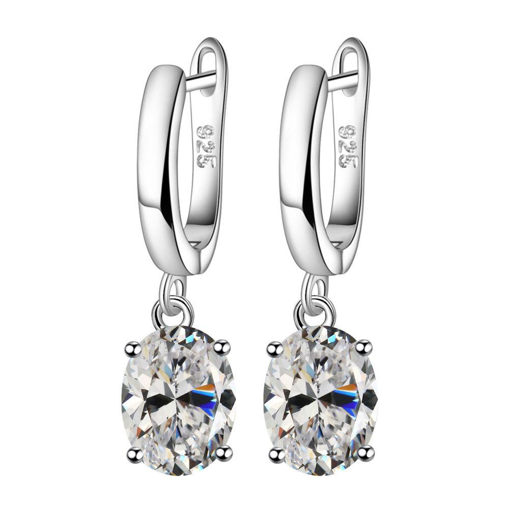 Luxuriöse Elegante 925 Sterling Silber Herz Zirkon Schmucksets Für Frauen Ring Halsketten Ohrringe Hochzeit Großhandel Bestseller