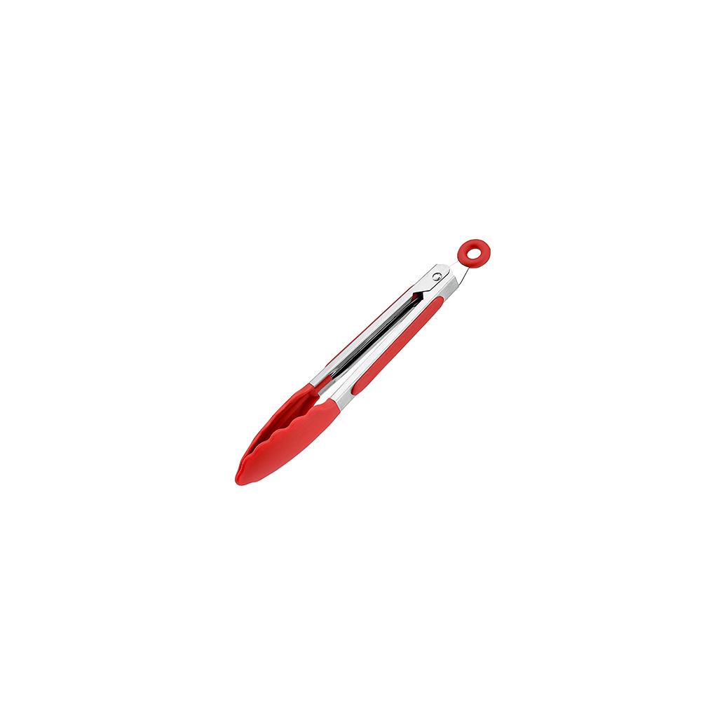 High-Temperature Resistant Silicone Kitchen Tongs - Non-Slip for Grilling, Baking, and Bread Handling.