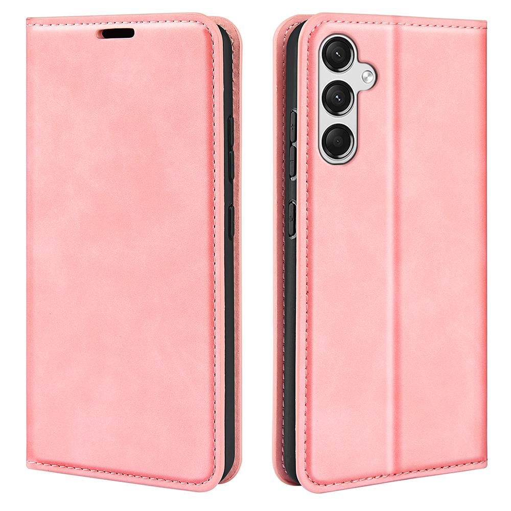 For Samsung Galaxy A25 5G (Global) (161.0 X 76.5 X 8.3mm) Case Anti-Scratch Wallet Stand Skin-touch Feeling Leather Phone Cover