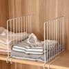 Moveable Clamp Closet Divider Metal Shelf Divider Space Saving Wardrobe Divider For Clothes