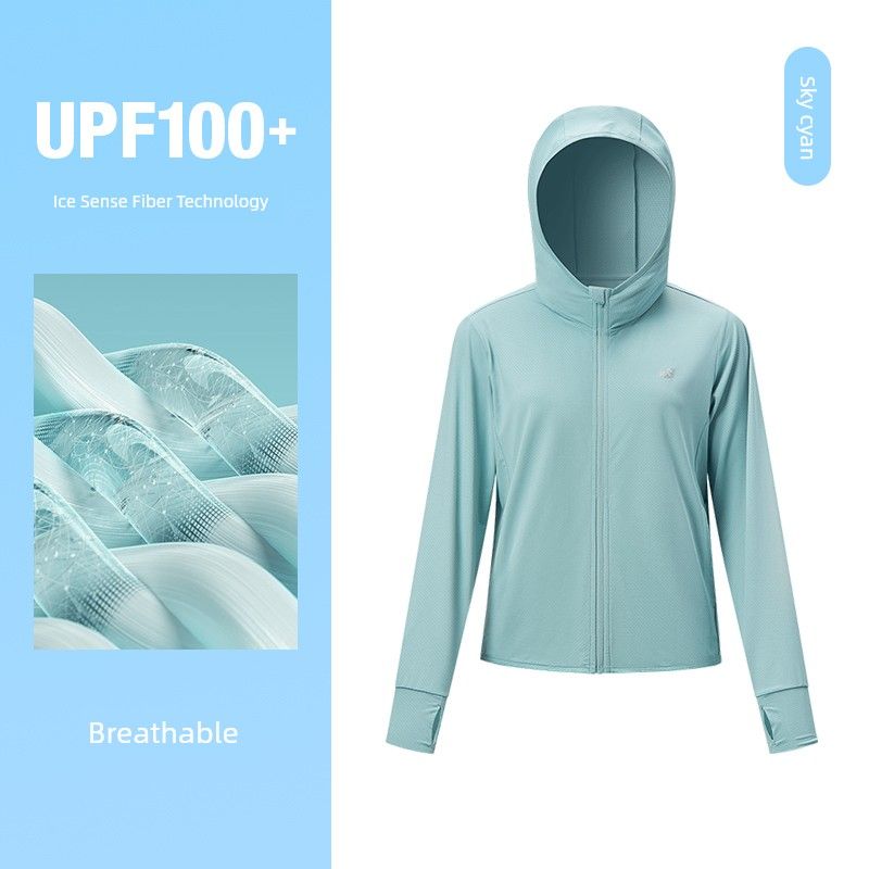 

Женская велосипедная одежда Tebu Тонкая одежда с защитой от солнца UPF100+ Sky cyan M