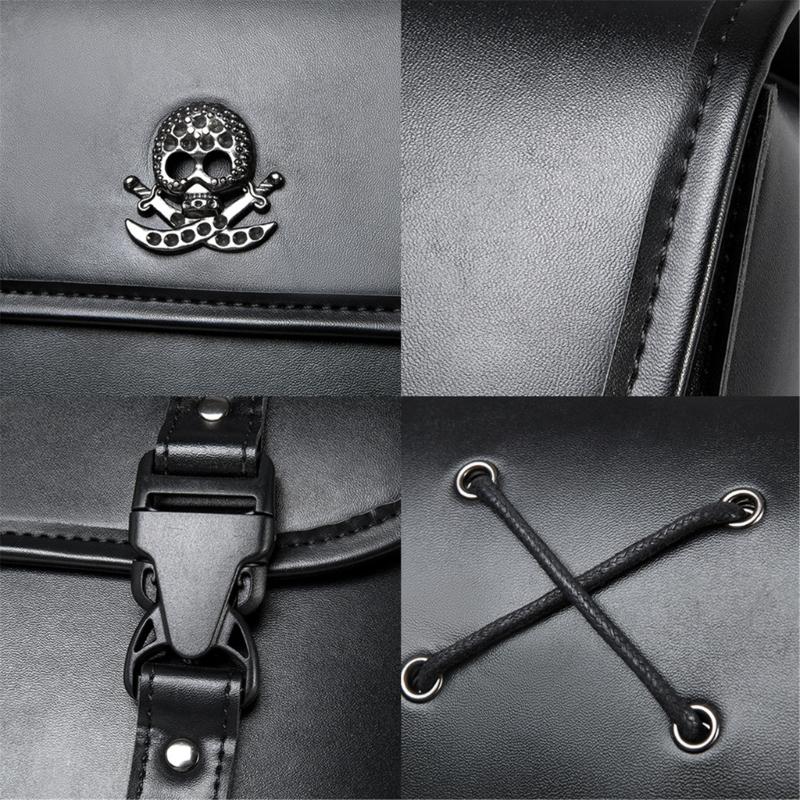 Motorrad Satteltaschen Set Wasserdicht Hohe Dichte Leder Werkzeugaufbewahrung Stilvolle Motorrad Satteltaschen Einfache Montage