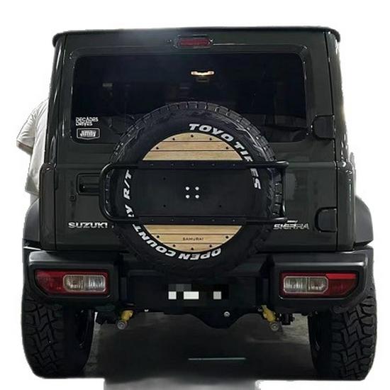 Adjustable Solid Wood Spare Tire Cover for Suzuki Jimny 18-25 Models (3/5 Door)