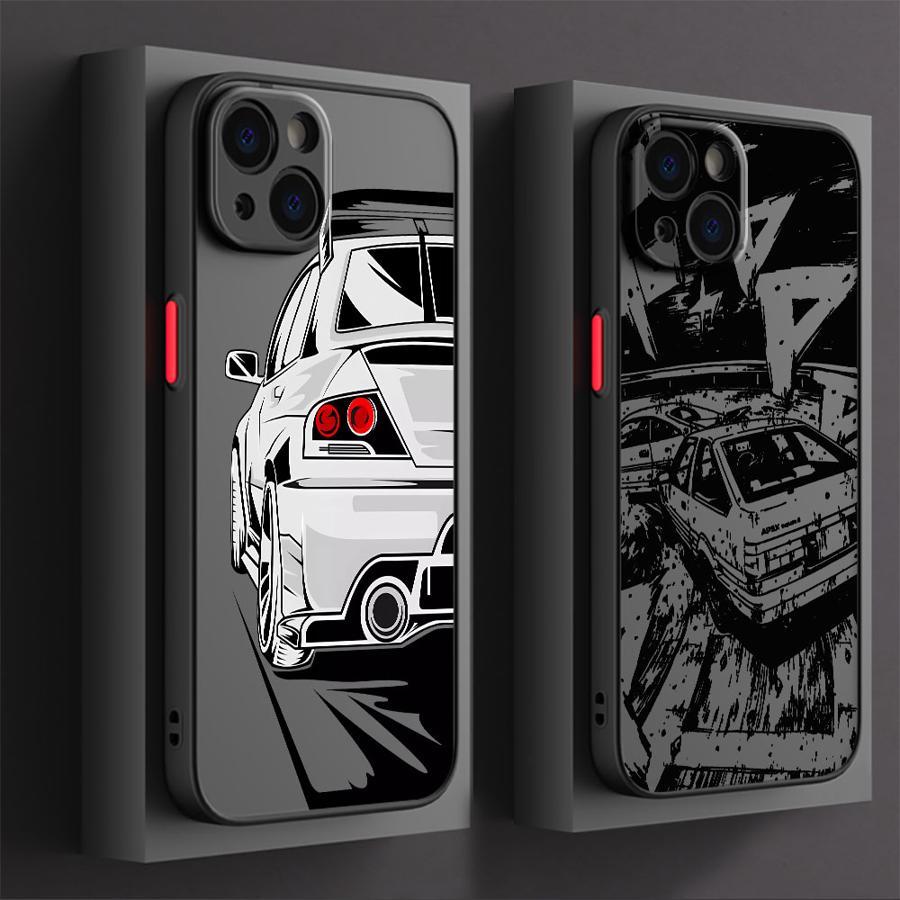 Phone Case for Apple iPhone 15 16 17 14Plus XS Max 7 8 13 Mini 12 13 11 Pro Max Soft Cover Racing Car Cool