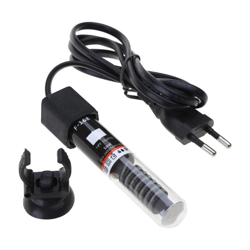Chauffage 25W Mini Aquarium 50W Chauffage à Température Constante Réservoir Poissons Tortues Vente Directe Auto pour Submersible Tu pour Thermomètre