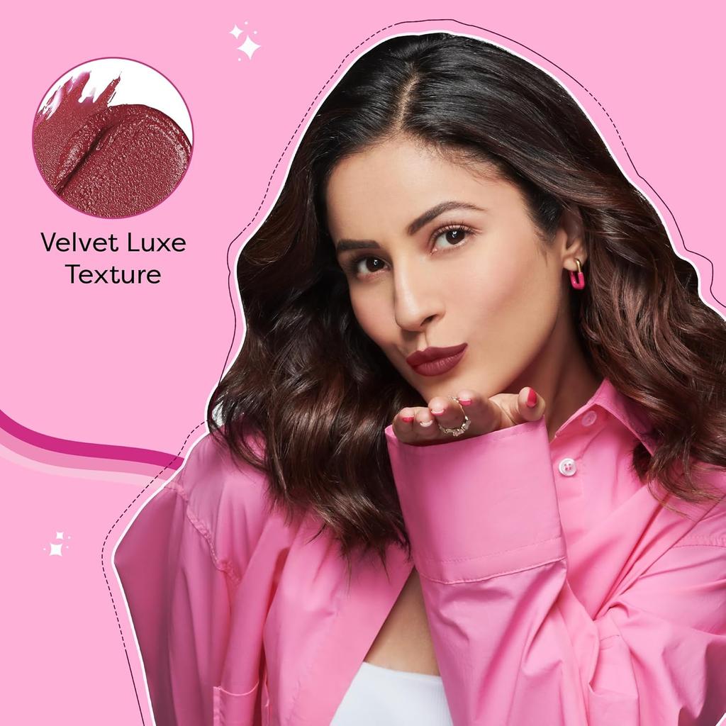 SUGAR POP Satin Matte Lipstick 01 Daisy Highly Pigmented Long Lasting Weightless Lip Color Creamy Hydrating Makeup For Women