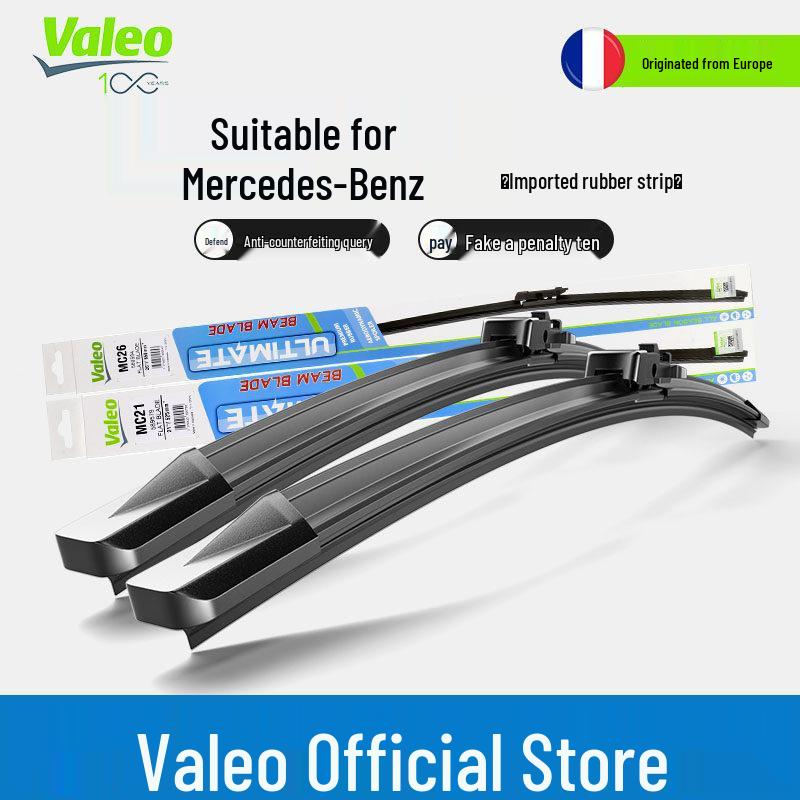 

Valeo Frameless Wiper Blades for Mercedes-Benz C-Class C180L/C200/C260/C300 AMG. C-Class 2013-2015 Direct-insert