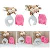 Silicone Vase Molds Flower Bottle Mold Hollow Heart Shape Unique Flowerpot Mold Silicone Texture Suitable for Craft Vase