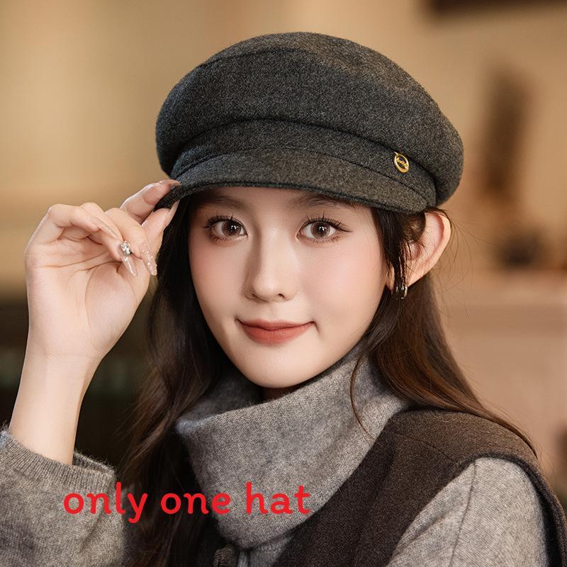 Bweeberry Beret Hat For Women Winter Fashion Windproof Warm Polyester Casual Style